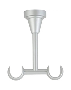 Держатель потолочный металл цвет серебро 2 см Orbis