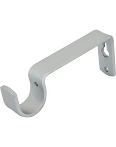 Держатель однорядный простой металл цвет серебро 2 см Orbis