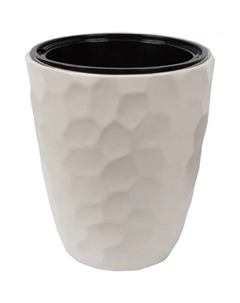 Кашпо со вставкой Мозайка ø34 h39 см 9 л цвет кремовый Idea