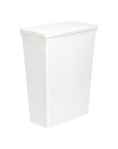 Корзина для белья Виолет Лофт 50л 45x60x26 см цвет белый Violet