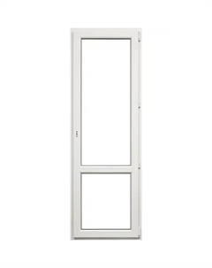 Балконная дверь ПВХ 2100x700 мм (ВхШ) правая однокамерный стеклопакет белый/белый Века
