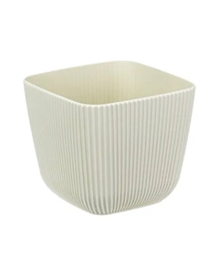 Кашпо для цветов Пиканто ø11 см v0.65 л пластик белый Idea