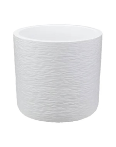 Кашпо для цветов Сланец ø20 см v3.4 л пластик белый Idea