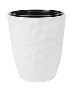 Кашпо со вставкой Мозайка ø34 h39 см 9 л цвет белый Idea