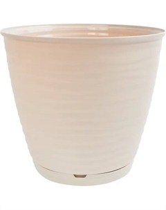 Горшок цветочный Saffron ø26.7 h24.5 см v9.1 л пластик бежевый Homwer