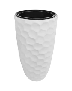 Кашпо Мозайка ø34 h63 см 9 л цвет белый Idea