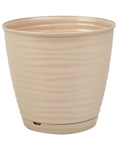 Горшок цветочный Saffron ø17.6 h16.2 см v2.6 л пластик бежевый Homwer