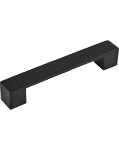 Мебельная ручка-скоба L4.024 черная 128 мм Larvij