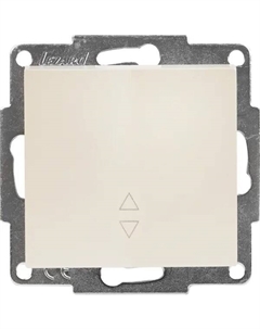 Выключатель проходной Vesna цвет жемчужный белый перламутровый Lezard