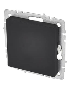 Выключатель проходной встраиваемый Brite 1 клавиша цвет графит Iek