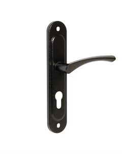 Ручка дверная на планке HP 155, цвет черный Зенит