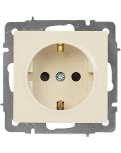Розетка Vesna с защитой от детей цвет кремовый Lezard