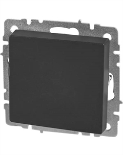Выключатель встраиваемый самовозвратный Brite 1 клавиша цвет черный Iek