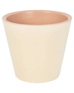 Горшок цветочный London ø12.6 h11.3 см v1 л пластик сливочный Ingreen