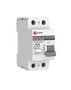 УЗО PROxima ВД-100 2P 16 A 10 мА 4.5 кА AC elcb-2-16-10-em-pro Ekf