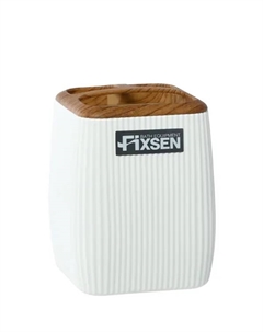Стакан Fixsen White Wood белый пластик