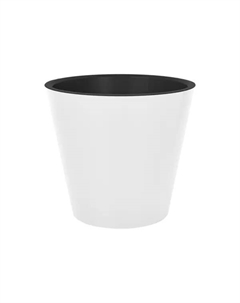 Кашпо London ø16 h14.5 см v1.6 л пластик белый Ingreen