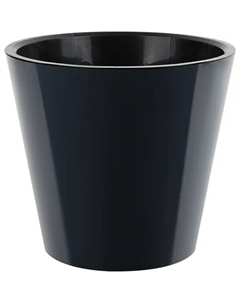 Кашпо London ø23 h20.8 см v5 л пластик серый Homwer