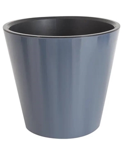 Кашпо London ø33 h30.5 см v16 л пластик серый Homwer