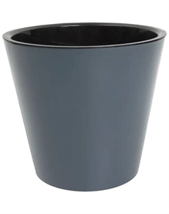 Кашпо London ø16 h14.5 см v1.6л пластик серый Homwer