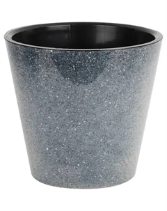 Кашпо London ø20 h18.3 см v4 л пластик светло-серый Homwer