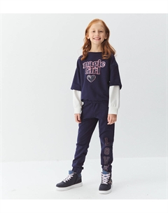 Комплект (толстовка+брюки) для девочки Original marines