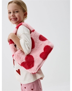 Меховая сумка на плечо для девочек Sela