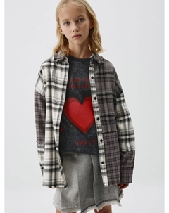 Фланелевая рубашка в клетку для девочек Sela