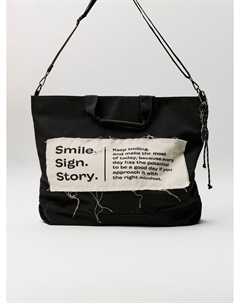 Хлопковая сумка-шоппер с принтом Sela