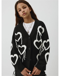 Кардиган оверсайз с принтом для девочек Sela