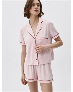 Трикотажная пижама с контрастными кантами Sela