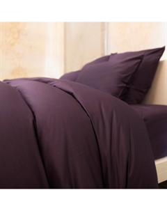 Простыня на резинке Total Look в ежевично-черном 90х200см Mollen