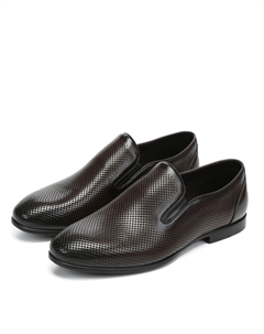 Коричневые полуботинки из гладкой кожи Respect