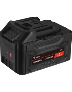 Батарея аккумуляторная UNV6.0 EXTRA, 20В, 6Ач, Li-Ion Деко