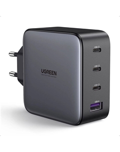 Сетевое зарядное устройство Ugreen CD226 (40747) 100W 3xType C + USB, черное