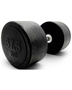 Гантель Fit, PRO, круглая, обрезиненная, 37,5 кг / шт. (DBRND37_5PBK) Unix