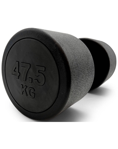 Гантель Fit, PRO, круглая, обрезиненная, 47,5 кг / шт. (DBRND47_5PBK) Unix