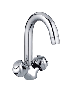 Смеситель для раковины LEDEME L1126 127мм цинк хром Ledeme