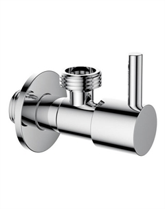 Кран угловой LEDEME LH507-3/4 НР/НР нерж сталь с отражателем хром Ledeme