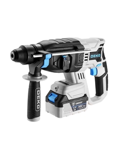 Перфоратор DKCH20FU-Li, аккумуляторный, SDS-Plus, 3 Дж, 900 об/мин, 4200 уд/мин, 20V, 5 А·ч, Li-Ion, один акб, пластиковый кейс, 5.5 кг (063-4419) Деко