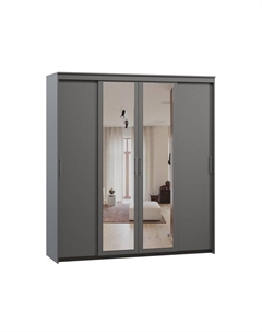 Шкаф-купе Тебар-4-200-220 Графит 2 зеркала Диван.ру