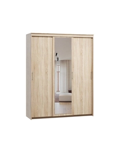 Шкаф-купе Тебар-3-180-230 Дуб Сонома 1 зеркало Диван.ру