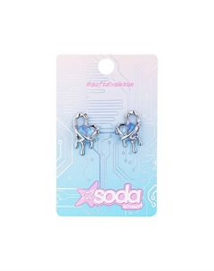 Chan Серьги Purple Heart #softdivalution Soda