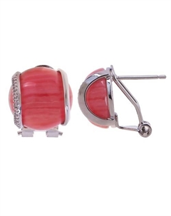 Серьги с родохрозитом "Элана" Lj