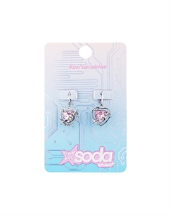 Chan Серьги Pink Heart #softdivalution Soda