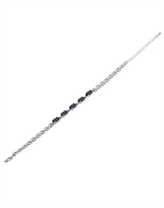 Браслет с черным фианитом "Маркиза малая" Lj