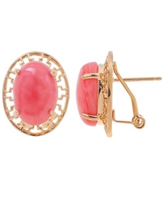 Серьги с родохрозитом "Греческие" Lj