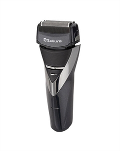 SAKURA Бритва электрическая SA-5418BK 3 подвижные сетки влажное бритьё триммер аккумуляторная Sakura