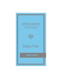 Ароматизатор-САШЕ Дольче Вита-Французское печенье Aroma garden