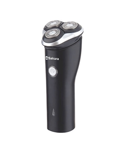 SAKURA Бритва электрическая SA-5427BK с триммером, для сухого и влажного бритья Sakura